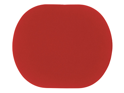 Патч Овал, soft-touch (Красный)