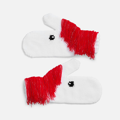 Варежки «Игогошки», с красной гривой (Красный)