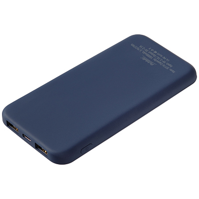 Внешний аккумулятор с подсветкой Люче (Luce) 10000 mAh, синий