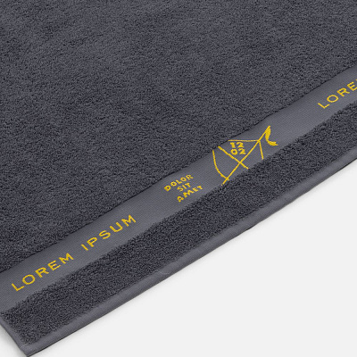 Полотенце на заказ Surpass с логотипом в бордюре большое