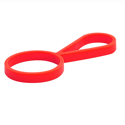 Кольцо-держатель силиконовое для термобутылки Olivia  (Красный)