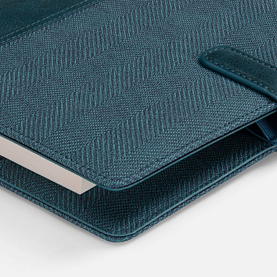 Ежедневник-органайзер Twill, недатированный, синий