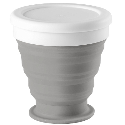 Складной стакан с крышкой Astrada  (Серый)