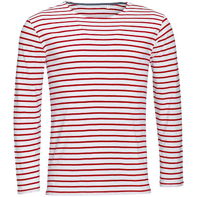 Футболка мужская Marine Men, белая с красным (Красный)