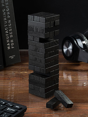 Игра «Деревянная башня мини», черная