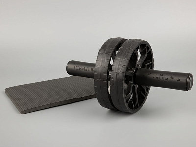 Ролик для пресса с ковриком Presswork, черный