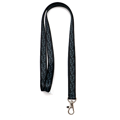 Ланъярд полноцветный Флоу с карабином (Мультиколор)