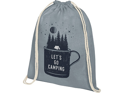 Рюкзак со шнурком Tenes из хлопка 140 г/м²