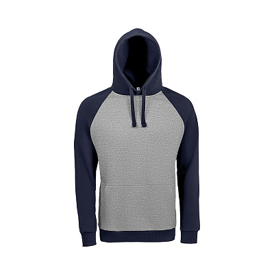 Толстовка унисекс SEATTLE 280 (Серый, темно-синий)