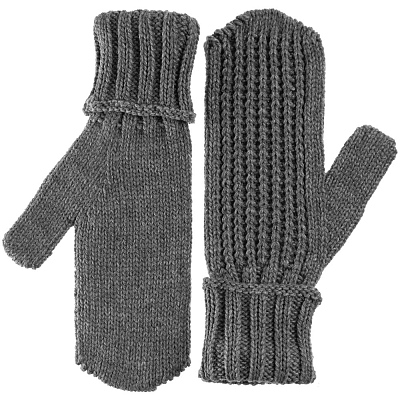 Варежки Nordkyn, серый меланж (эбонит)