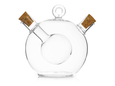 Двойная емкость для масла и уксуса Dressing (Прозрачный, бежевый)