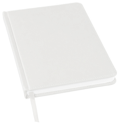 Ежедневник недатированный Bliss,  формат А5, в линейку (Белый)