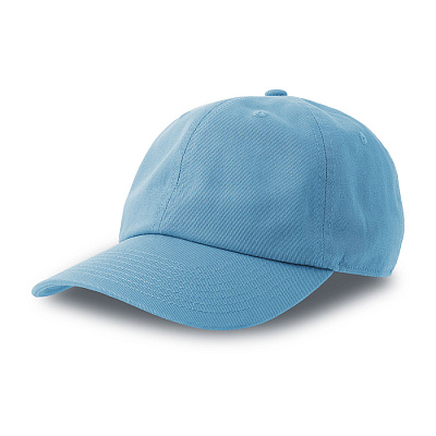 Бейсболка DAD HAT-S, 6 клиньев, металлическая застежка (Голубой)
