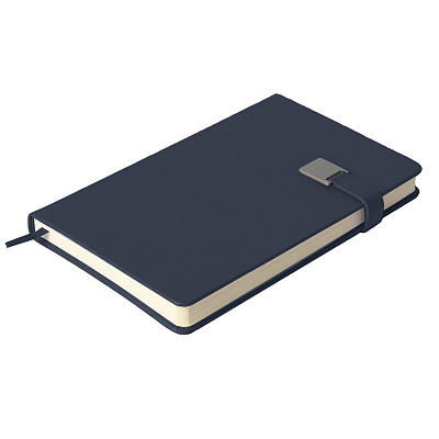 Ежедневник недатированный Spirit , формат А5, в линейку (Тёмно-синий)