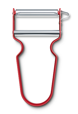 Овощечистка VICTORINOX REX, поворотное лезвие из нержавеющей стали, красная (Красный)