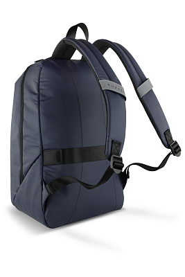 Рюкзак BUGATTI Blanc 15'', синий, тарпаулин/полиэстер, 32х15,5х45 см