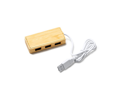 USB хаб NEPTUNE (Натуральный/белый)