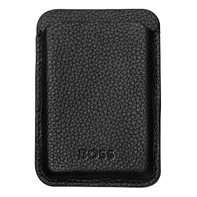 Картхолдер с магнитом Mobile Classic Grained (Черный)