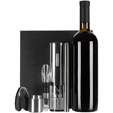 Винный набор Wine Diesel  (Серебристый)