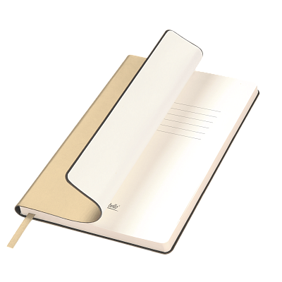 Ежедневник Спарк (Spark) недатированный, белое золото (без упаковки, без стикера) (Золотой, бежевый)