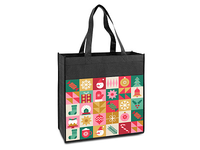 Сумка из нетканого материала PET с возможностью полноцветной печати (Чёрный)