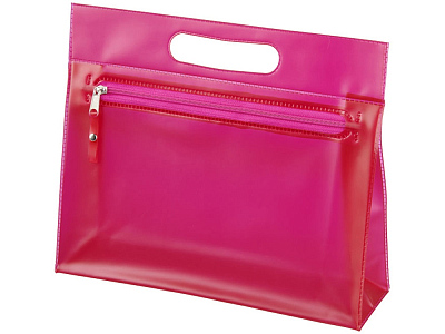 Прозрачная косметичка Paulo (Розовый прозрачный)