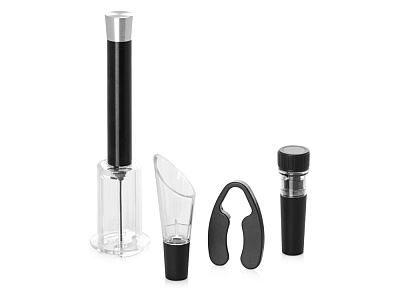 Набор аксессуаров для вина Pinot Grigio (Черный/серебристый) Набор аксессуаров для вина Pinot Grigio (Черный/серебристый)