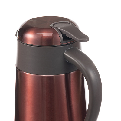 Термокофейник Stinger, 1,6 л, нержавеющая сталь, красный, 18 x 13,6 x 25,9 см