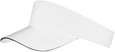 Козырек Ace, белый с черным (Чёрный)