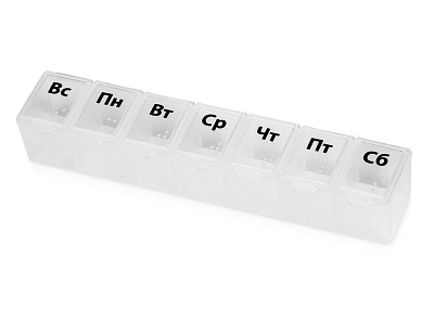 Таблетница One week (Прозрачный) Таблетница One week (Прозрачный)