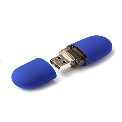 Пластик 04 Капсула софт, голубой, 4Гб