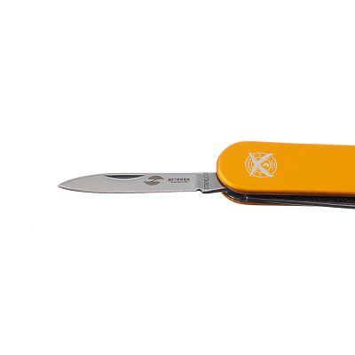 Нож перочинный Stinger, 62 мм, 4 функции, материал рукояти алюминий (золотистый)