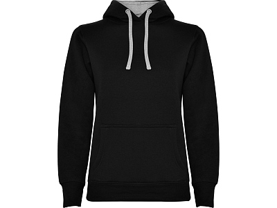 Толстовка с капюшоном Urban женская (Черный, серый меланж)