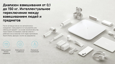 Умные весы Xiaomi Mi Smart Scale S200, темно-серый