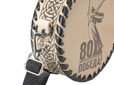 Фляга в кожаном чехле, 500 мл