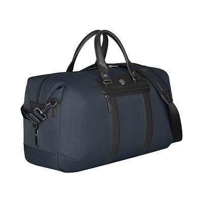Дорожная сумка VICTORINOX Architecture Urban2 Weekender, синий, полиэстер/кожа, 24x56x30 см, 45 л