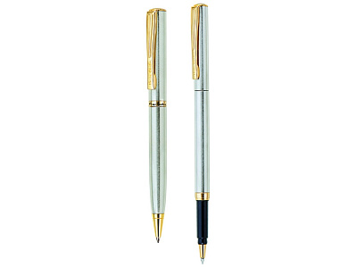 Набор Pen and Pen: ручка шариковая, ручка-роллер (Серебристый)