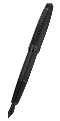 Перьевая ручка Cross Bailey Matte Black Lacquer, перо F. Цвет - черный.