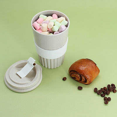 Стакан Classic Melange Green Line, 350 мл (белый)