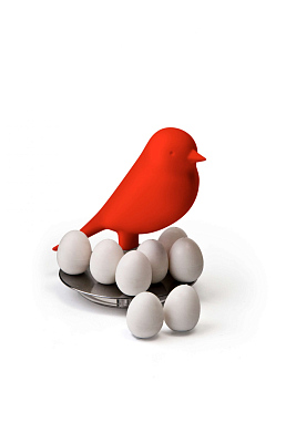 Набор магнитов Egg Sparrow, красный (Красный/белый)