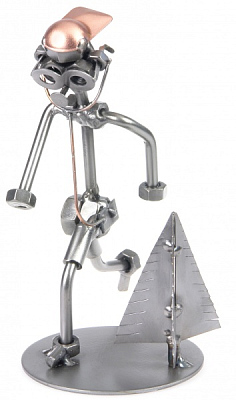 Второе дыхание на пробежке Фигурки из металла HINZ &amp; KUNST (Серый полуматовый)