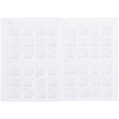 Ежедневник Vivian Metal, недатированный, голубой