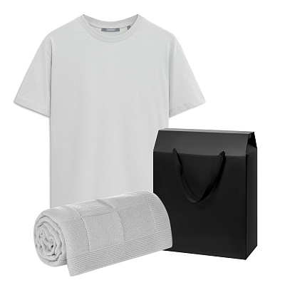 Набор с одеждой KRIS (футболка, плед) , M (Серый)