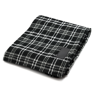 Плед акриловый Glasgo, черный (Чёрный)