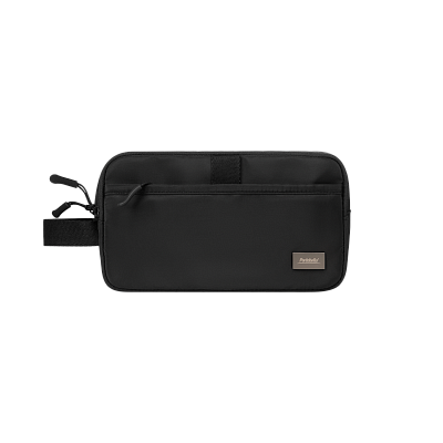 Дорожная косметичка Boston, черная (Черный, серый)