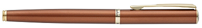 Ручка перьевая Pierre Cardin ECON, цвет - коричневый металлик. Упаковка Е