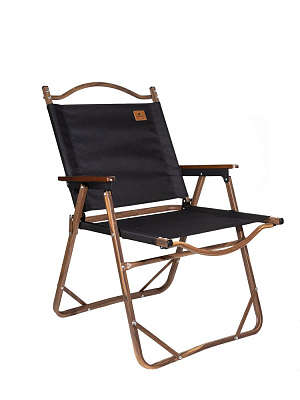 Стул MW02 складной, черный, светлое дерево (Чёрный)