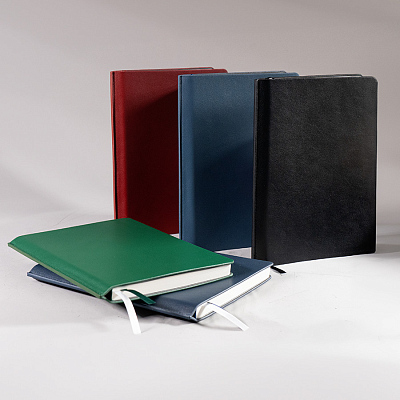 Ежедневник недатированный MAVE, темно-синий, формат А5, блок в линейку