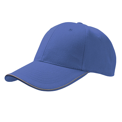 Бейсболка REFLECT со светоотражающими деталями, 6 клиньев,  металлическая застежка (Синий)