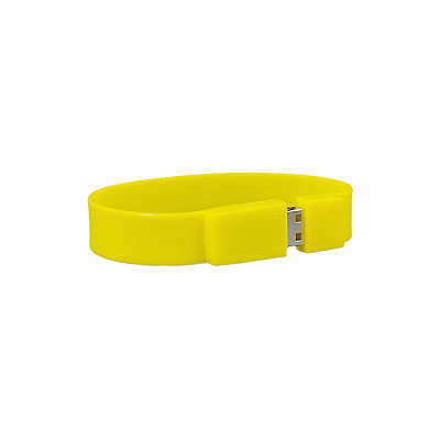 Браслет 01 Браслет промо , 32Гб, переходник мини-пвх (Желтый)